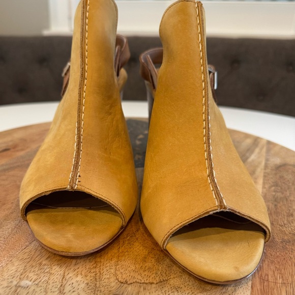 Italian leather buttery soft Firenze.Studio Tango Suede slingback mule size 10 - Picture 3 of 12